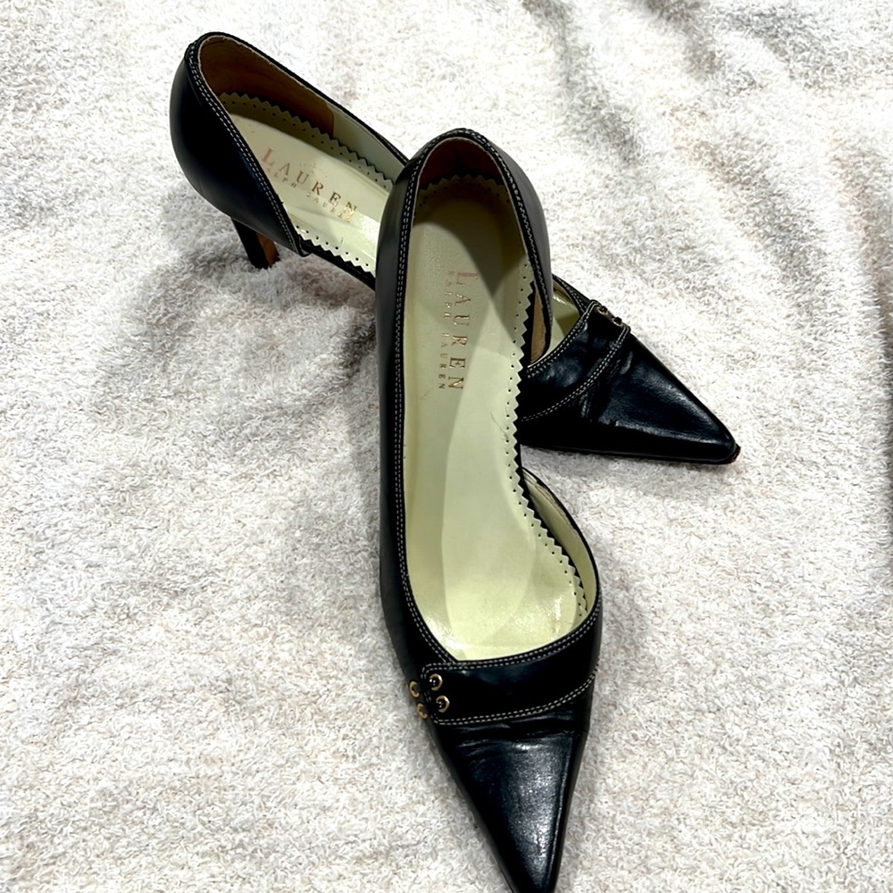 Lauren by Ralph Lauren Black Wm. Heels in Sz. 8.5